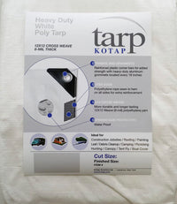 Kotap TRW-50100 Multiple Sizes Heavy Duty Protection, 8-mil, 50 ft. X 100 ft, White Discount Bros, LLC.