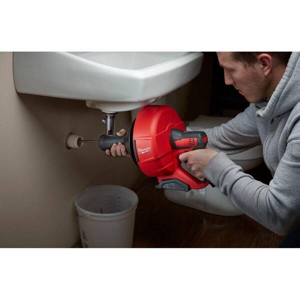 M12 12V Lithium-Ion Cordless Auger Snake Drain Cleaning Kit W/1/4 IN. X 25 FT. Inner Core Drop Head -$190