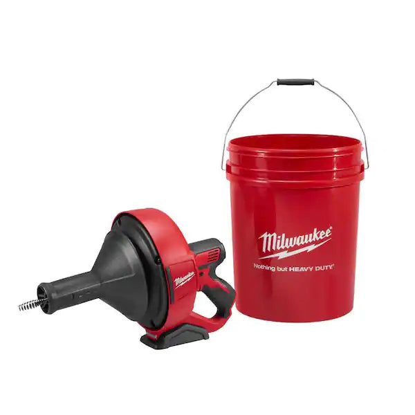 M12 12V Lithium-Ion Cordless Auger Snake Drain Cleaning Kit W/1/4 IN. X 25 FT. Inner Core Drop Head -$210