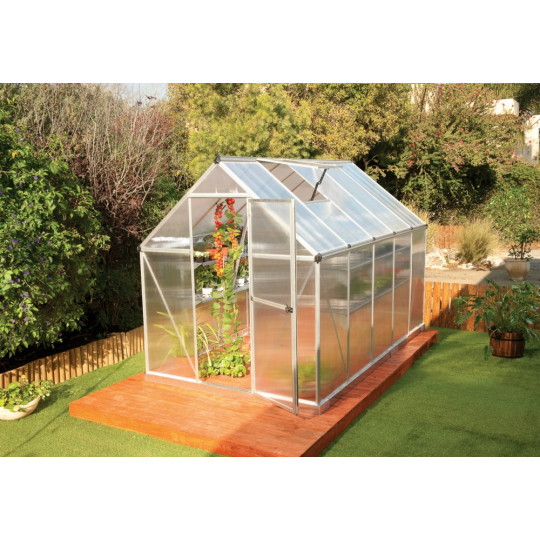 Palram - Canopia Mythos - 6' x 14' - Silver - Polycarbonate Walk-In Greenhouse - $750
