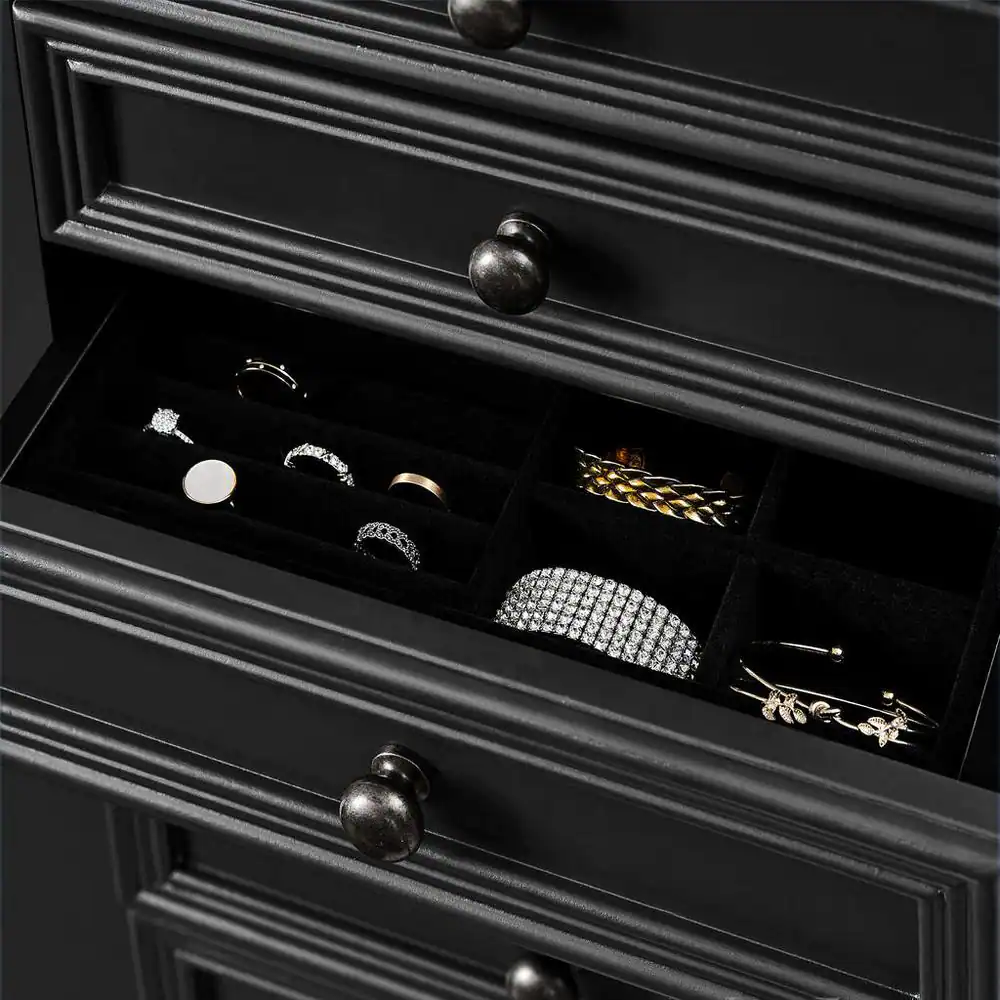 Bradstone Charcoal Black Jewelry Armoire- $200