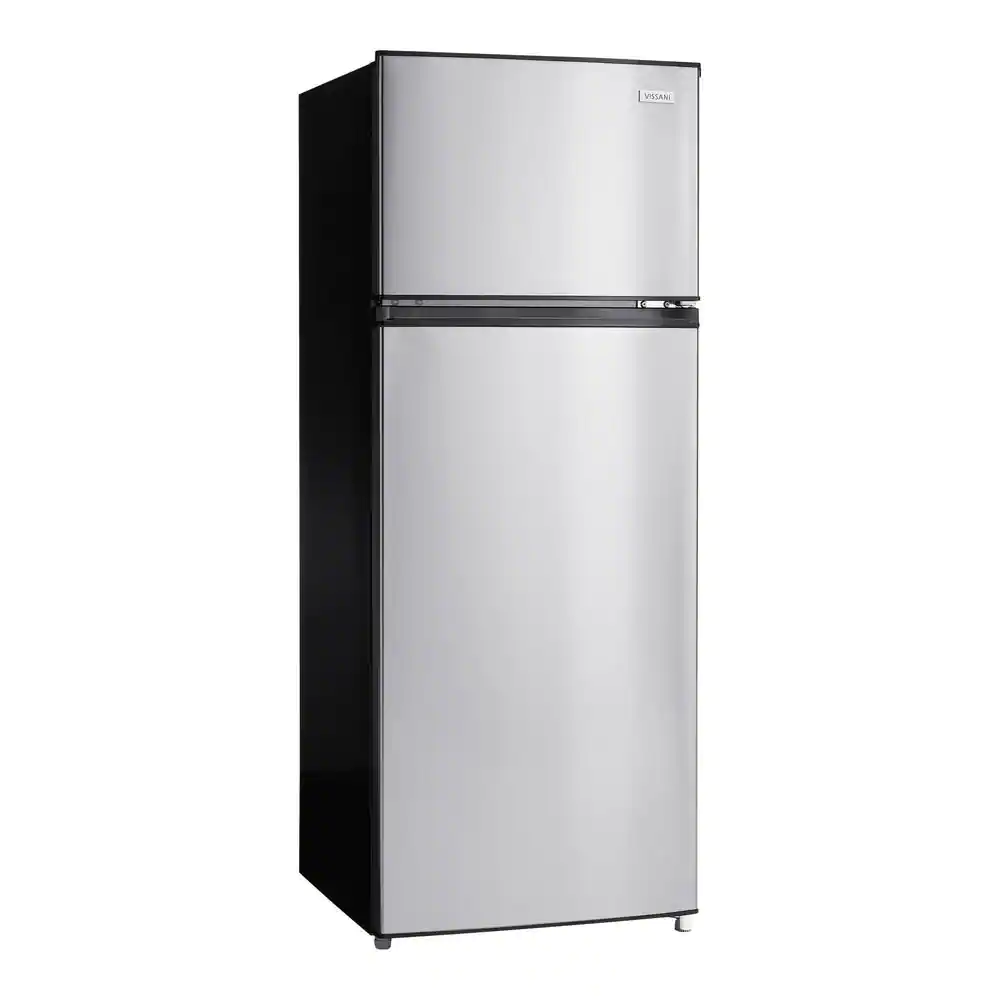 7.1 cu. ft. Top Freezer Refrigerator in Stainless Steel Look-$225