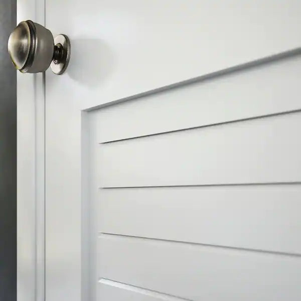 eightdoors 32" x 80" x 1-3/8" White Finished Flat Louver Solid Core Wood Door - $130